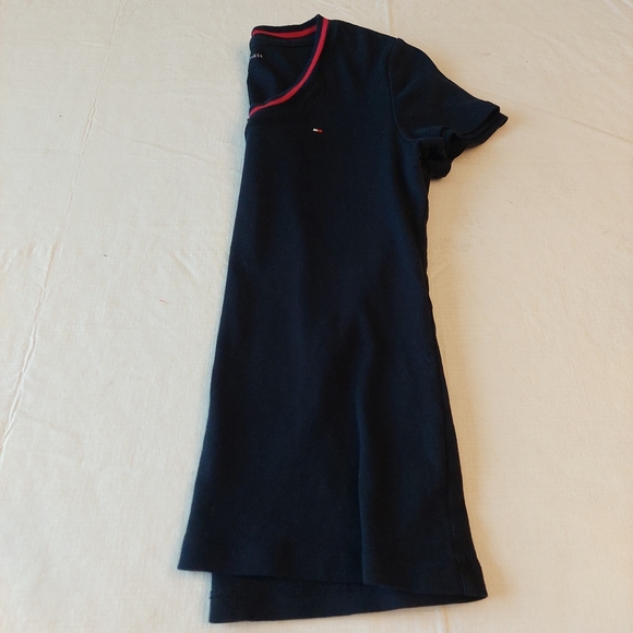Tommy Hilfiger Navy Blue V Neck Short Sleeve Tshirt Preppy Old Money Size XS - Picture 10 of 10